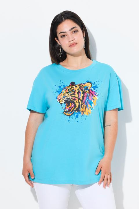 Actual product image Angel of Style T-Shirt, Boxy Fit, farbiger Tigerkopf (58)