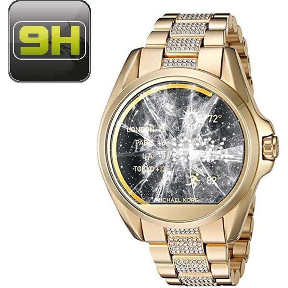 Protectorking 4x echtes Tempered 9H Panzerhartglas 3D KLAR, Smartwatch Schutzfolie, Transparent