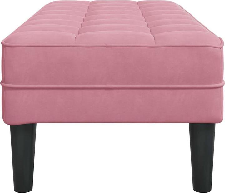 Actual product image vidaXL Samt Ottoman (57 cm)