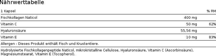 Nutritional values and ingredients Alpine Labs Collagen (60 pcs., Capsules)