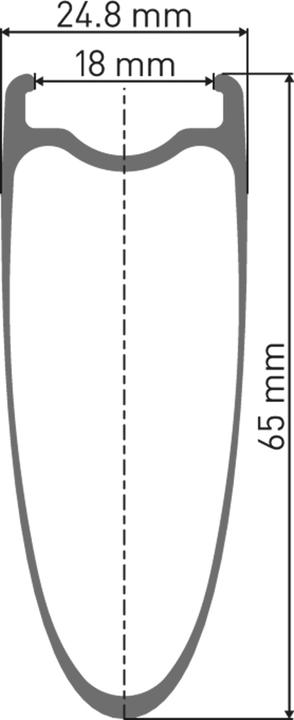 Actual product image DT Swiss TRC 1400 Dicut 65 (Front wheel, 28")