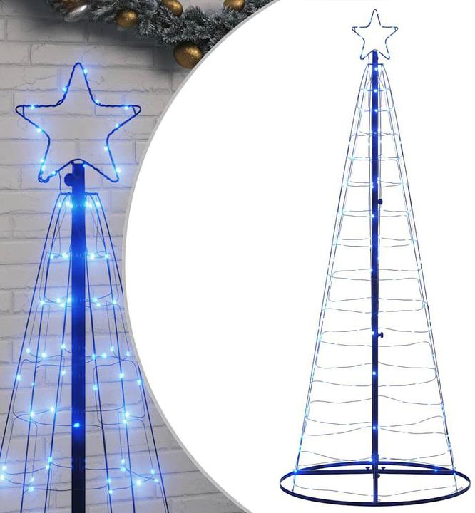 Image du produit vidaXL Sapin de Noël en forme de cône 200 LED 182 cm