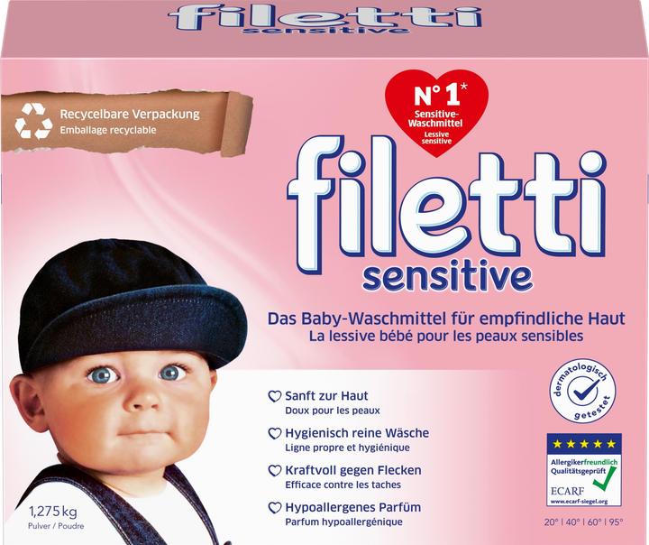 Produktbild Filetti Sensitive (20 Waschgänge, Waschpulver)