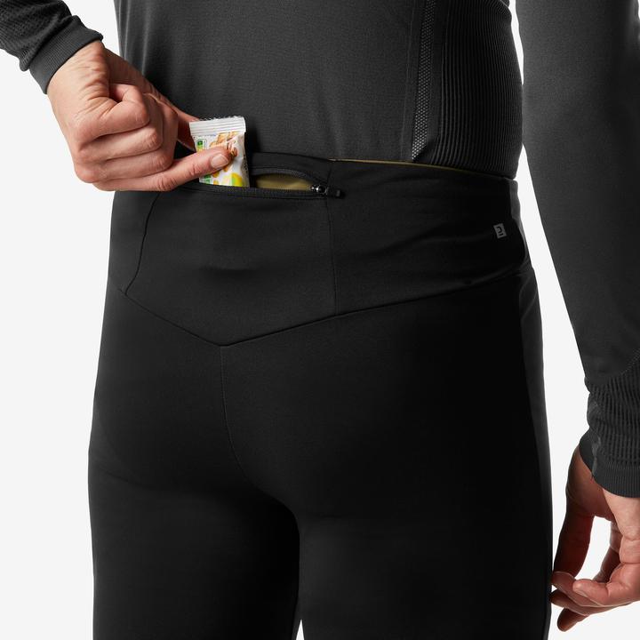 Produktbild Wedze Langlaufhose Tights winddicht Herren, 500 schwarz (W32/L33)