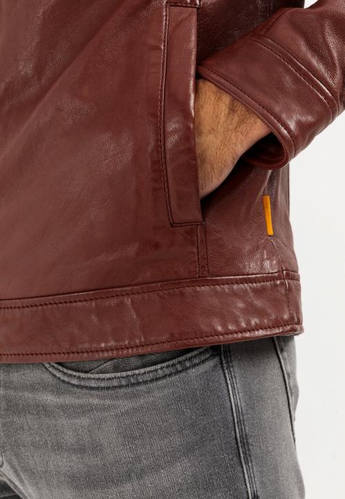 Actual product image Camel Active Leather blouson with stand-up collar (48)