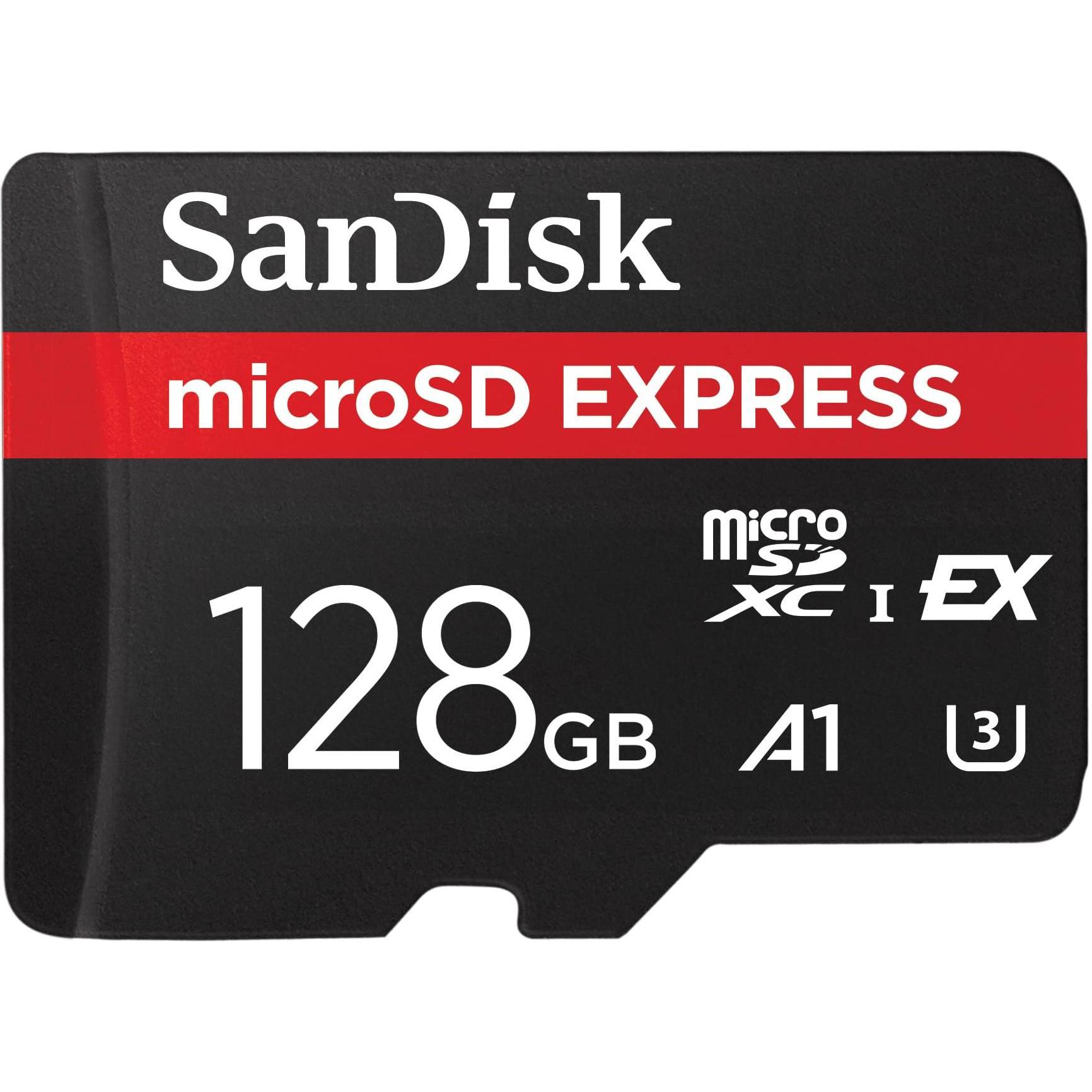 Sandisk Nero/Rosso Espresso (128 Gb, Microsd Express, U3, Uhs-I), Scheda Di Memoria,