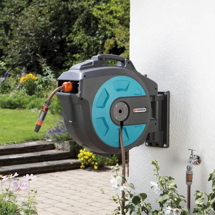 Actual product image Gardena Wall mounted hose box 25 Roll-up (25 m)