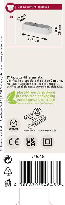 Image du produit Paulmann Gurt-System ULine Trafo