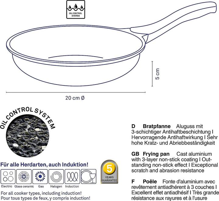 Immagine prodotto Kela Stella Nova (20 cm, Padella per friggere, Alluminio)