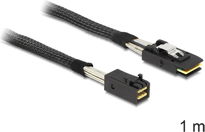 Delock Kabel Mini SAS HD x 4 SFF 8643 Stecker > Mini SAS x 4 36 Pin SFF 8087 Stecker