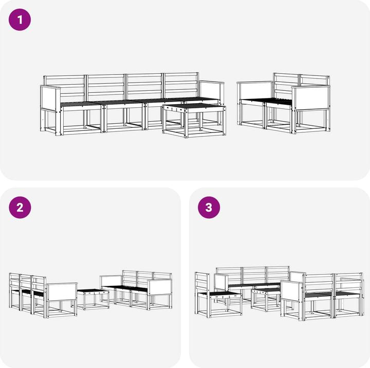 Produktbild vidaXL Outdoor-Sofagarnitur