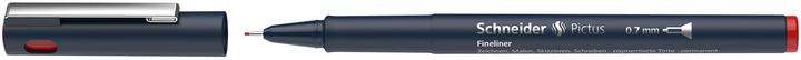 Produktbild Schneider Fineliner Pictus 0,7mm rot (Black, Rot, Silber, Tiefblau, 1x)