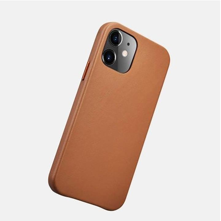 Produktbild iCarer iPhone 12 /12 Pro (6.1) Case Original Real Leather Brown (Apple iPhone 12 Pro, Apple iPhone 12)