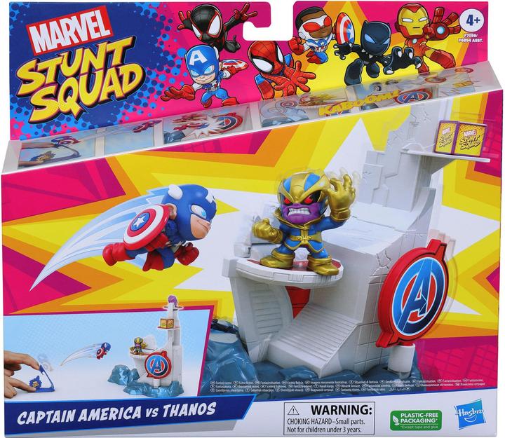 Productafbeelding Hasbro Stunt Squad Vlindertoren speelset met Captain America en Thanos