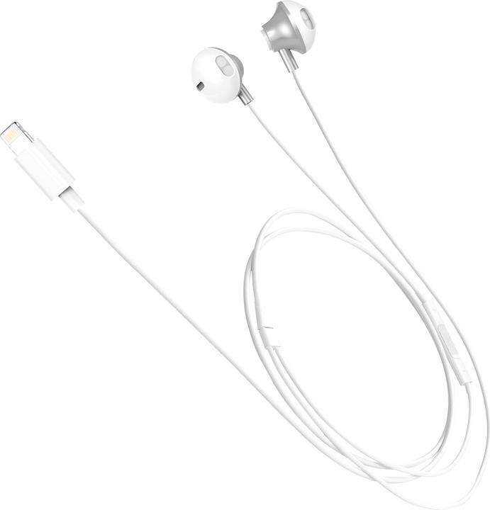 Produktbild xO Kabelgebundene Kopfhörer EP71 Lightning weiss (Kabelgebunden)