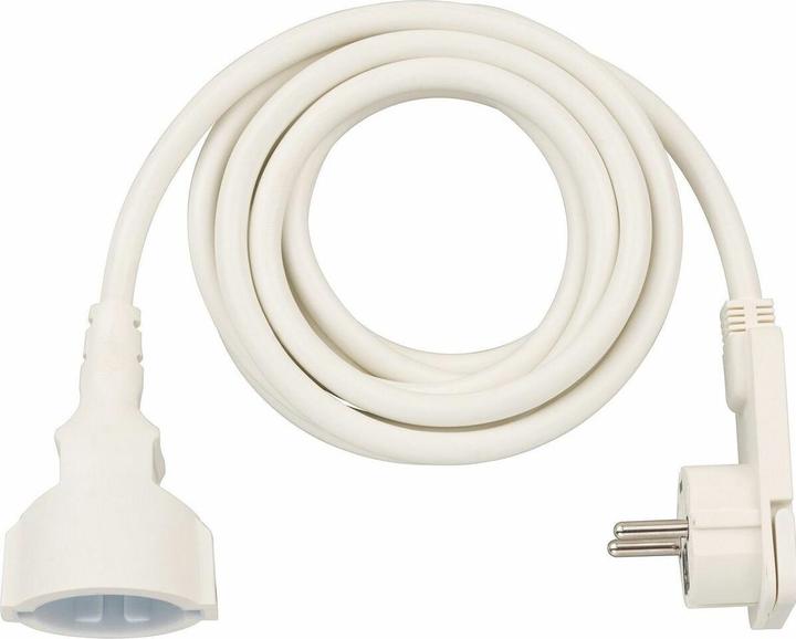 Actual product image Brennenstuhl Short extension lead with angled flat plug EU plug (10 m, CEE 7/3)