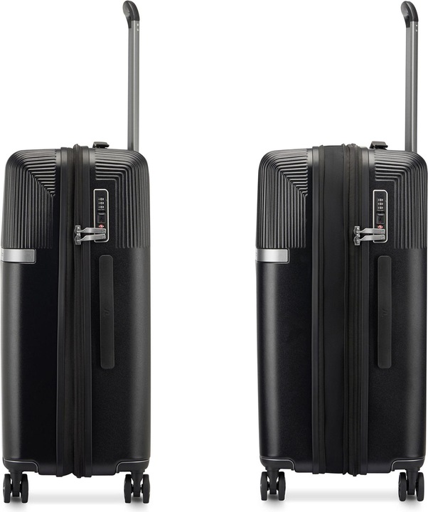 Immagine prodotto Roncato Set di valigie Airglam a 4 ruote 3 pezzi con piega elastica (236 l, XL (da 115l))
