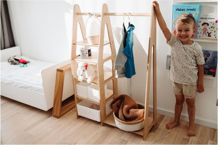 Actual product image Duck Woodworks Children's wardrobe with shelves
