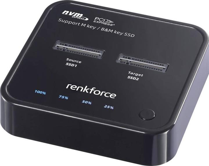 Renkforce RF-TPCD-300 1fach Festplatten-Kopierstation M.2 PCIe NVMe, USB-C® (M.2)