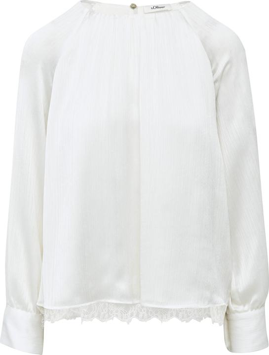Actual product image S.Oliver Bluse Festive Viskosebluse mit Struktur und Raglanärmeln (38)