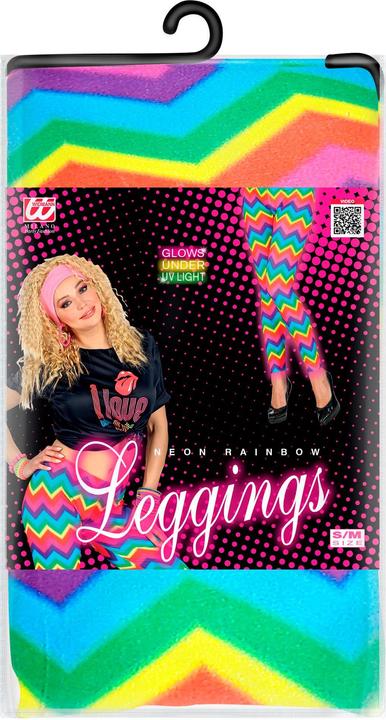 Produktbild Widmann Neon Regenbogen Leggings, S/M (M, S)