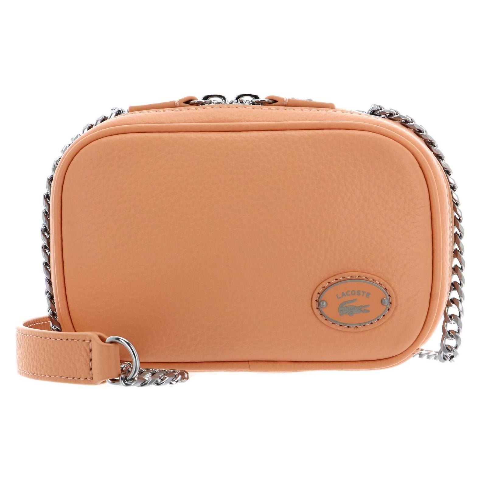 Lacoste, Damen, Handtasche, Origin Croc Square Crossover Bag, Orange