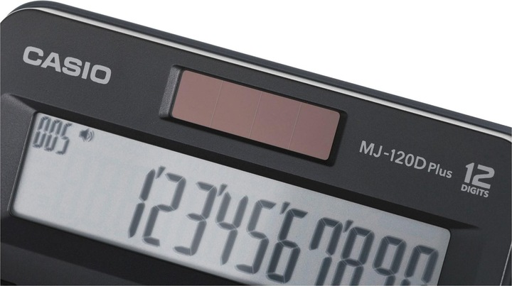 Actual product image Casio MJ-120D Plus (Solar cells, Batteries)