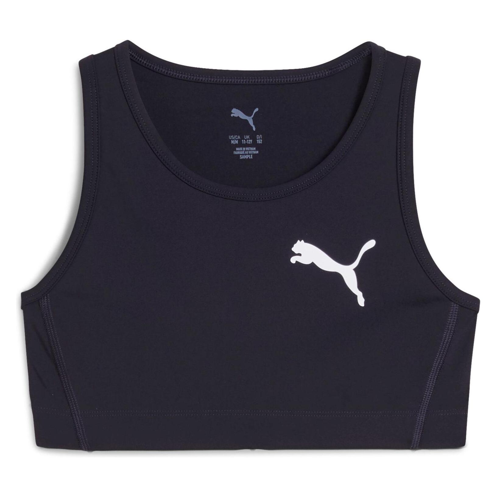 Puma, Mädchen, Sportshirt, G Y Cross The Line Crop 3.0 (164), Blau, 164
