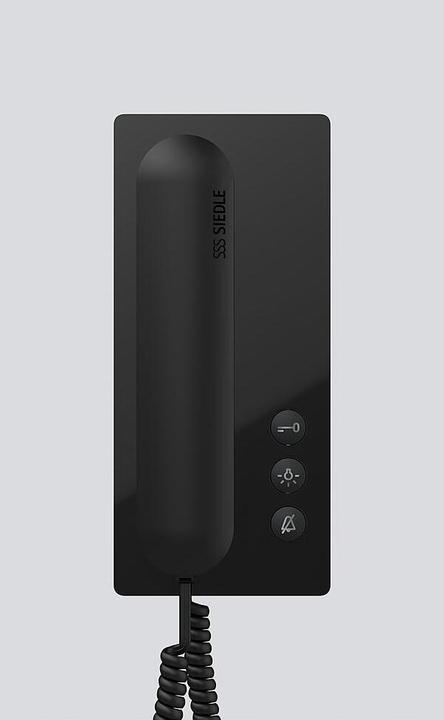 Actual product image Siedle S. & Soehne Bus Telephone Standard Black High Gloss BTS 850-02 S