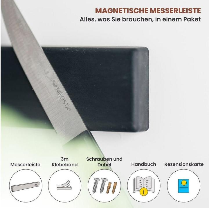 Produktbild Exitoso Selbstklebende Magnetmesserleiste