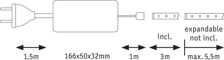Immagine prodotto Paulmann Set di strisce MaxLED 1000 (Luce del giorno, 300 cm, Interno)