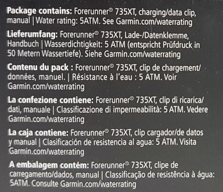 Actual product image Garmin Forerunner 735XT (45 mm)