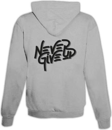 Immagine prodotto Schwesternuhr Felpa con cappuccio Never give up Unisex (M)