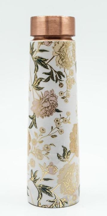 Produktbild Cachet Kupferflasche Blumen hell