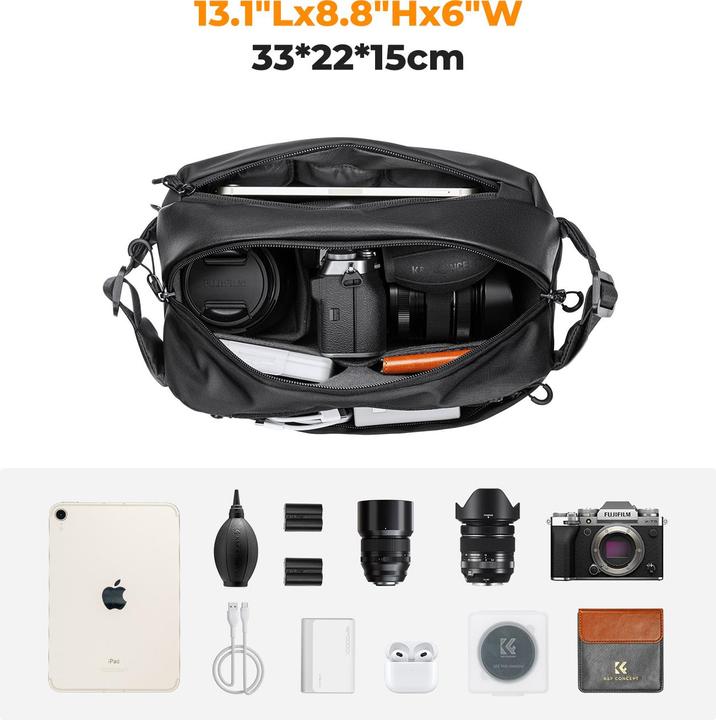 Produktbild K&F Concept Urban Wander 01 (Kamera Schultertasche, 10 l)