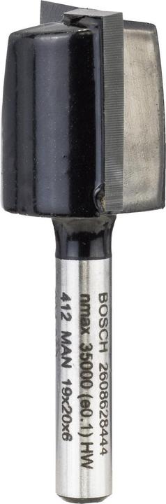 Bosch Professional Zubehör Nutfräser, 6 mm, D1 19 mm, L 19,6 mm, G 51 mm