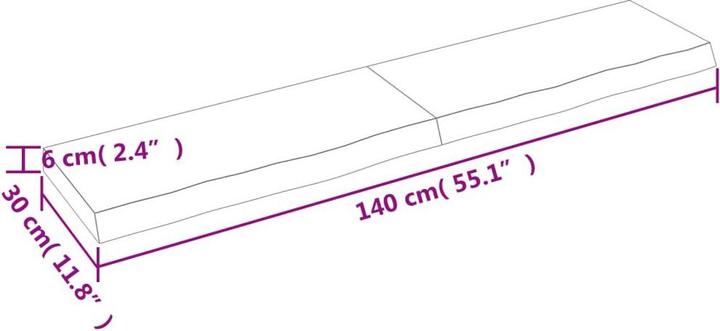 Produktbild vidaXL Saba (140 x 30 x 6 cm)