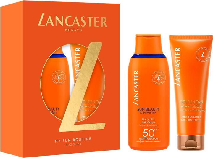 Actual product image Lancaster My Sun Routine Duo SPF 50 Gift Set (Suntan lotion, SPF 50, 125 ml)