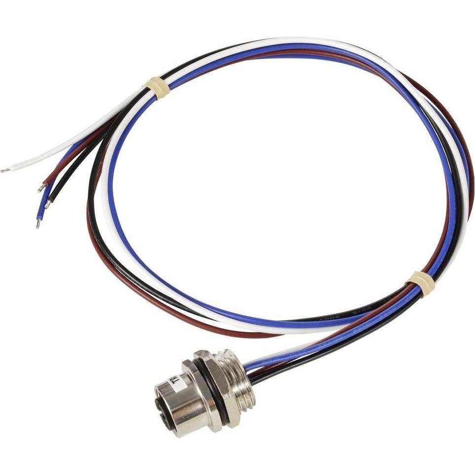 Thumbnail - Tru Components TC-12833216 Sensor/Aktor Einbaubuchse M12 Buchse, Einbau 0.5 m Po, Elektronikkabel + Stecker