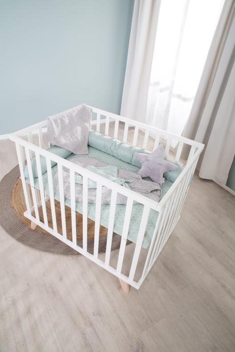 Immagine prodotto Roba Box con piedini in legno Lil Planet White 75 x 100 cm (75 cm, 100 cm, Legno misto, Faggio)