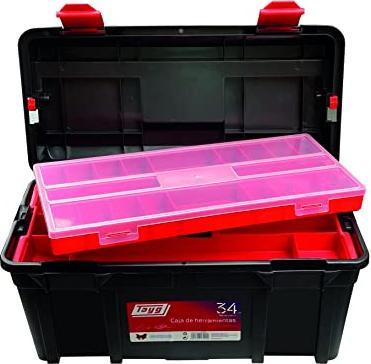 Productafbeelding Velleman - Gereedschapskist - 500 x 258 x 255 mm - met draagkoffer en assortimentsdoos