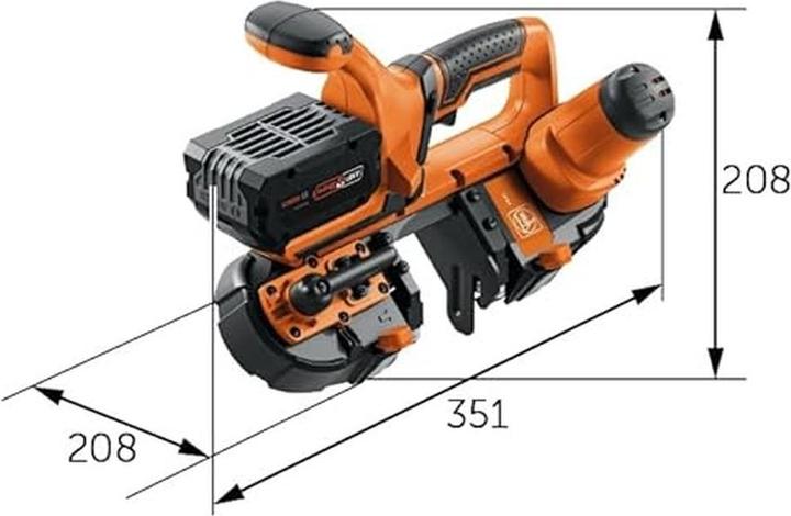 Produktbild Fein Akku-Bandsäge ABAS 18-63 AS Schnitttiefe (max.) 63.5mm