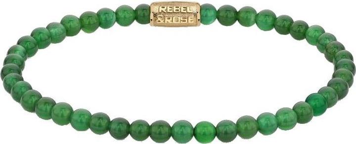 Produktbild Rebel Rose - Green Harmony Gold Beaded Bracelet RR-40106-G - Dimension: 16.5 cm - S (16.50 cm)