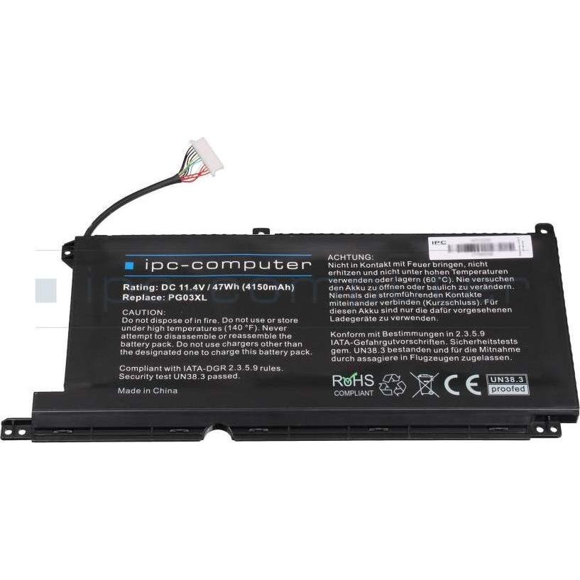 HP COSLIGHT606072 4.55Ah (4550 mAh), Notebook Akku