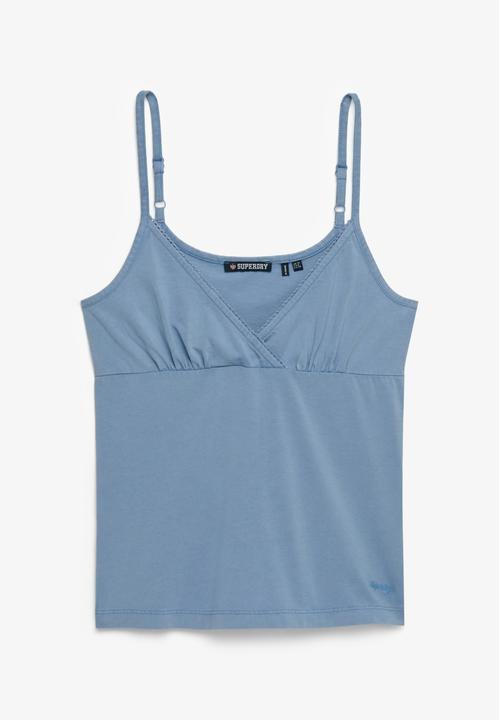 Produktbild Superdry Athletic Essentials V-Ausschnitt Top mit Spitzenbesatz (L)