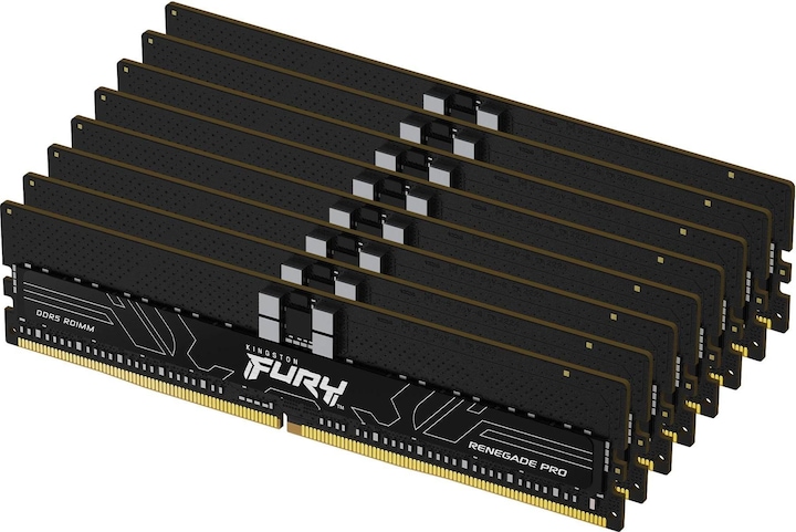 Produktbild Kingston Fury Renegade Pro EXPO 256GB Kit (8 x 32GB), DDR5, 6000MT/s, CL32, Overclockable, ECC, AMD EXPO, RDI (8 x 32GB, 6000 MHz, DDR5-RAM, DIMM)
