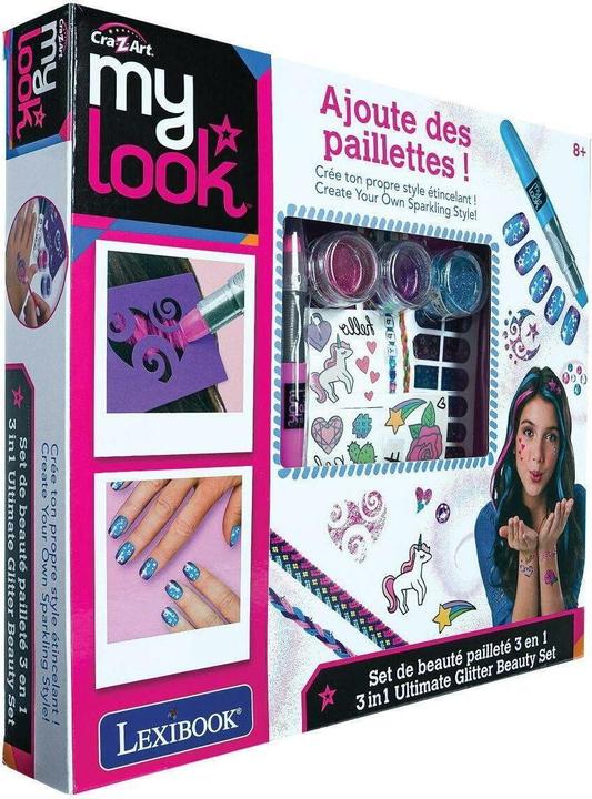 Actual product image Lexibook Cra-Z-Art - 3in1 Ultimate Glitter Beauty Set (CRSS18)