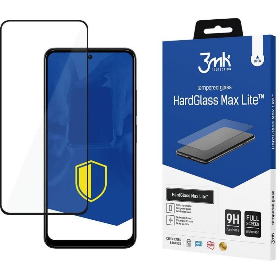3Mk Nero Hardglass Max Lite Xiaomi Redmi Note 12S Czarny/ (1 Pz., Xiaomi Redmi Note 12S), Pellicola Protettiva Smartphone,