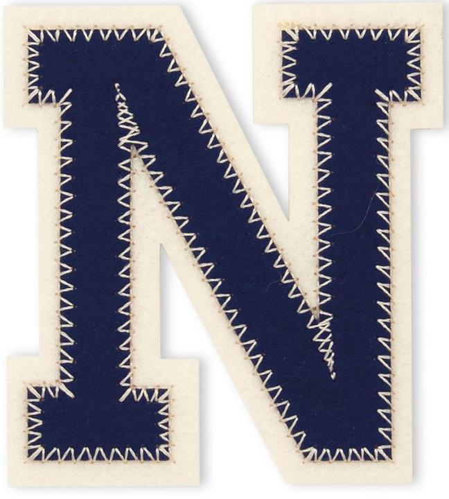 Actual product image Prym Application letter N, blue/ecru (1 x)