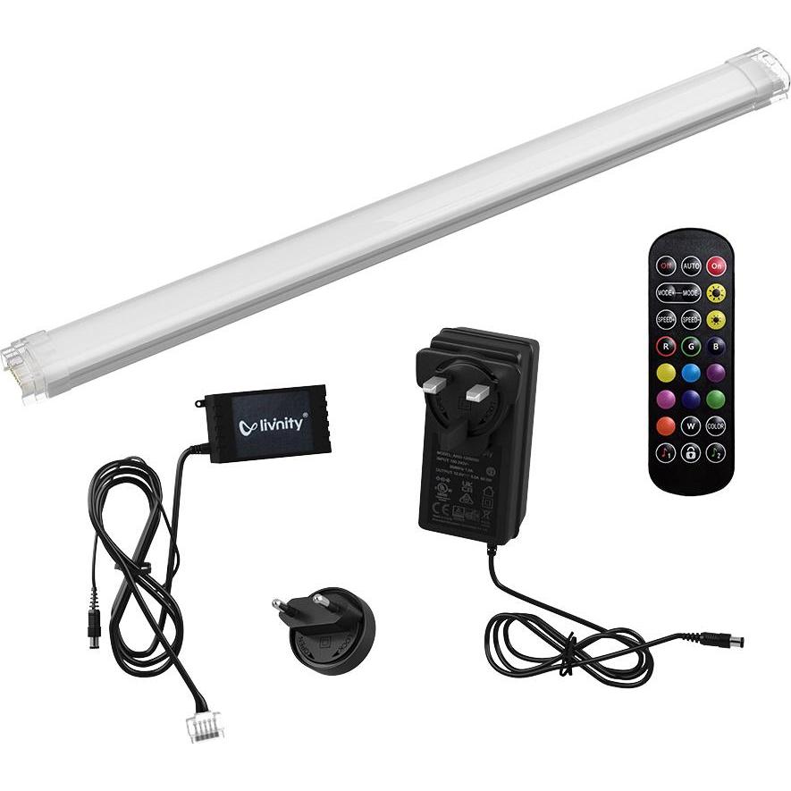 Vicco, LED Streifen, LED Stripe, Weiss, 60 cm mit Starterpaket (RGBW, 1.50 cm)